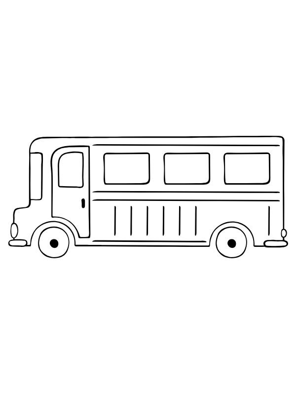 tranh tập tô xe buýt sinh động