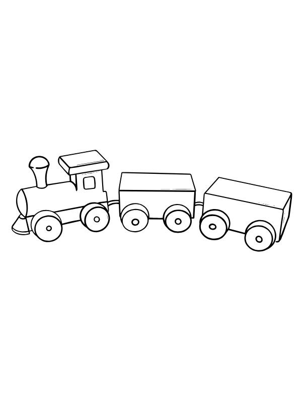 tranh tàu hỏa tập tô cho bé