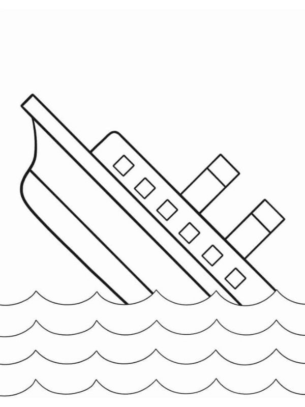 tranh tàu titanic tập tô cho bé