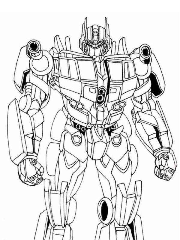 tranh tô màu robot đẹp