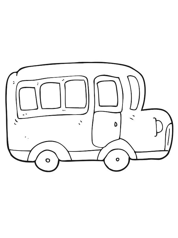 tranh tô màu xe buýt sinh động nhất