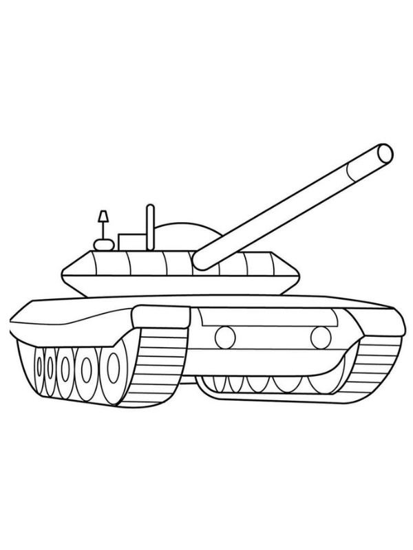 Tranh tô màu xe tăng