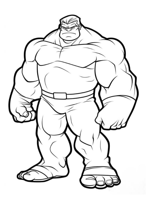 tranh vẽ siêu nhân hulk nghệ thuật để tô màu