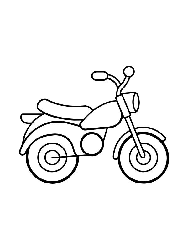 tranh xe máy tập tô cho bé